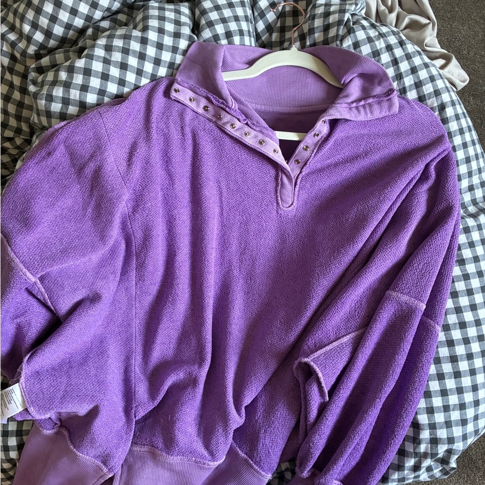 We The Free Lavender Knit Top